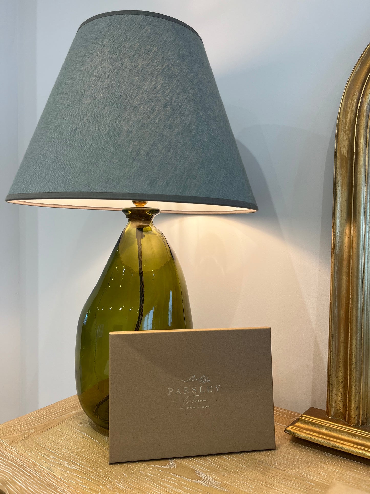 Evergreen Cow Parsley Scarf (Small) - 100% Silk