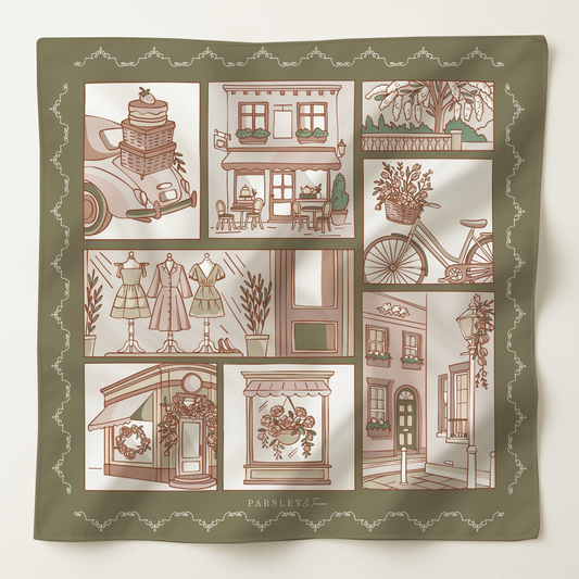 Large Herb Chelsea Scarf - Coming Soon!